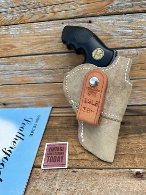 Tex Shoemaker No. 19 Brown Soft Leather Lined IWB Holster For S&W L 686 3'' Right