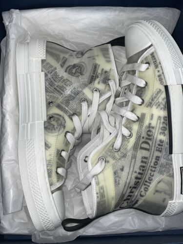 PRE-OWNED DIOR B23 HIGH TOP ARSHAM NEWSPAPER WOMEN SNEAKERS PRE-OWNED DIOR B23 HIGH TOP ARSHAM NEWSPAPER WOMEN SNEAKERS