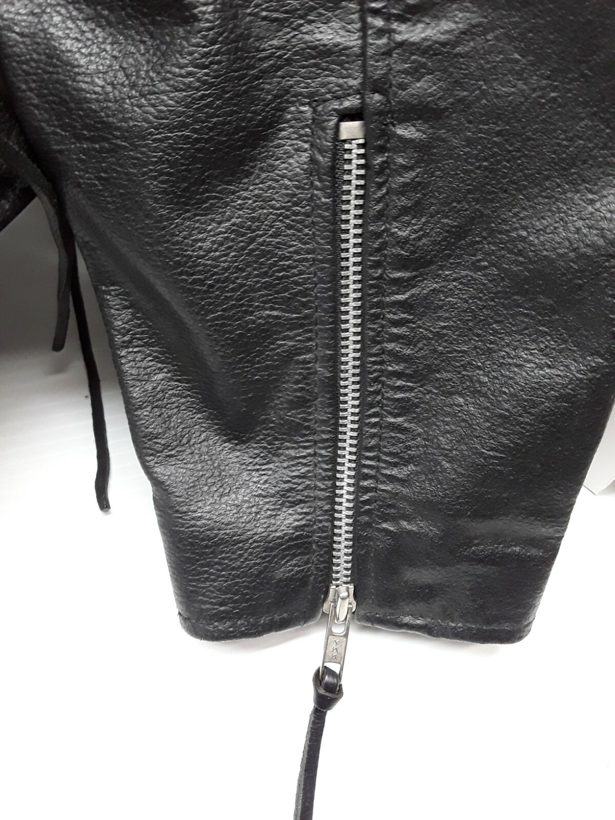 FMC Motorcycle Black Leather Jacket Men 