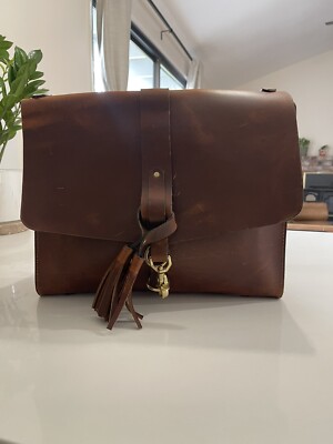 Martine Adeline Leather Bag (Caramel) SUPER RARE Backpack Laptop