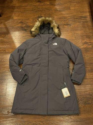 Pre-owned The North Face Arctic Parka 550 Down Waterproof Warm Jacket Gray Size Xl