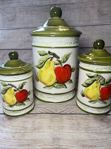 Vintage Granny Smith Green Apple Porcelain Hinged Trinket