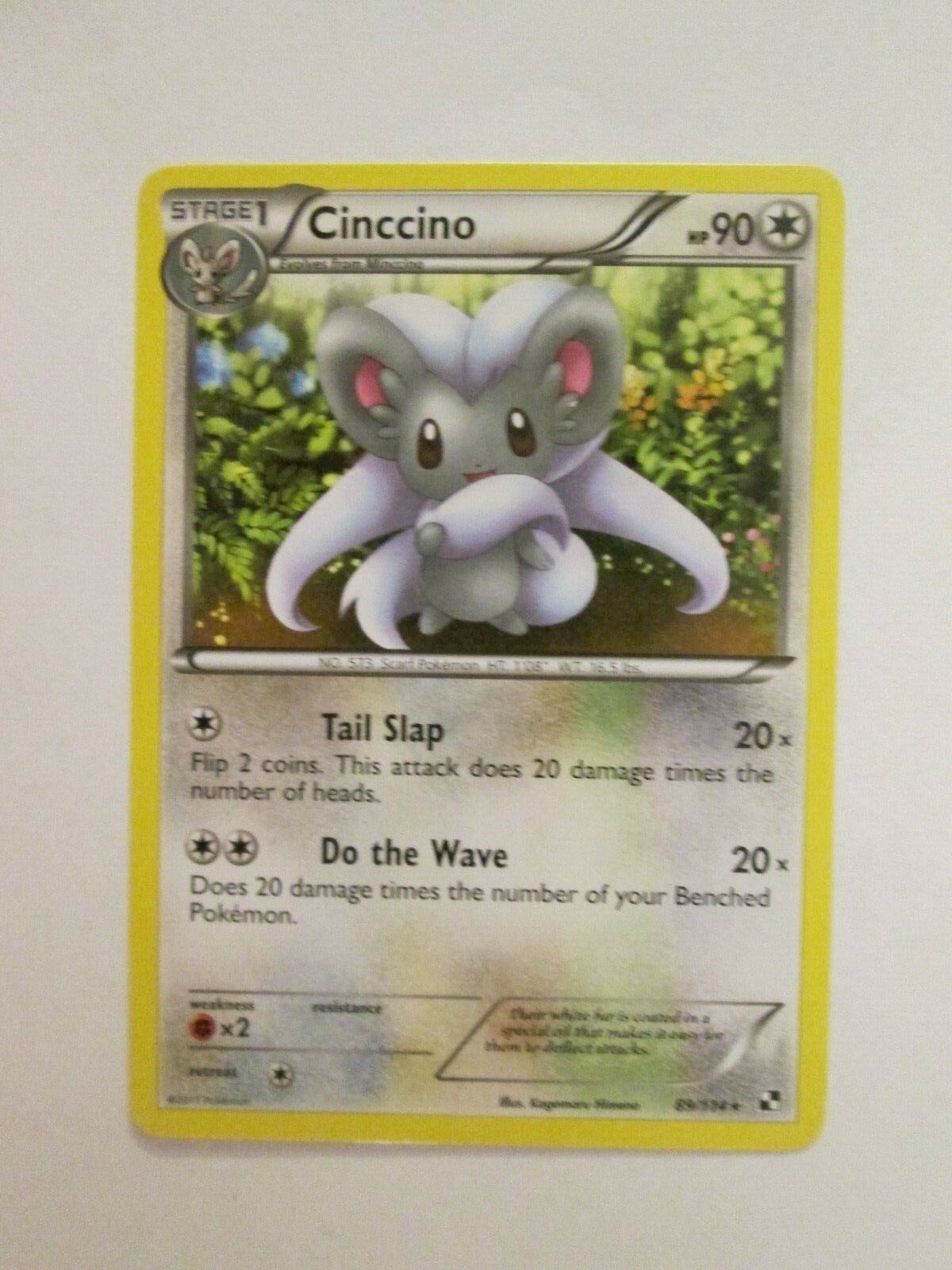 062PK089 - Cinccino - 89/114 - Black & White - Rare - Q | eBay