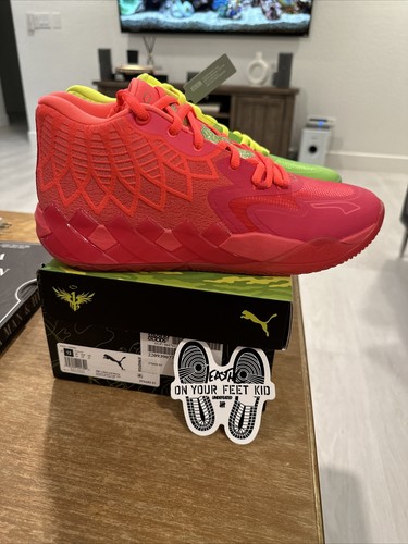 Pre-owned Puma Size 13  Mb.01 X Rick And Morty Mismatched 2022 Brand Deadstock Unworn In Red