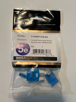 Signamax KJ458MT-C5E-BU Cat 5E Blue Insert Jack