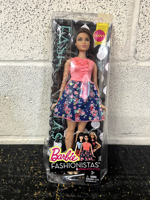 Barbie Fashionistas #26 Spring Into Style Curvy DMF28 Brunette NEW DAMAGED BOX