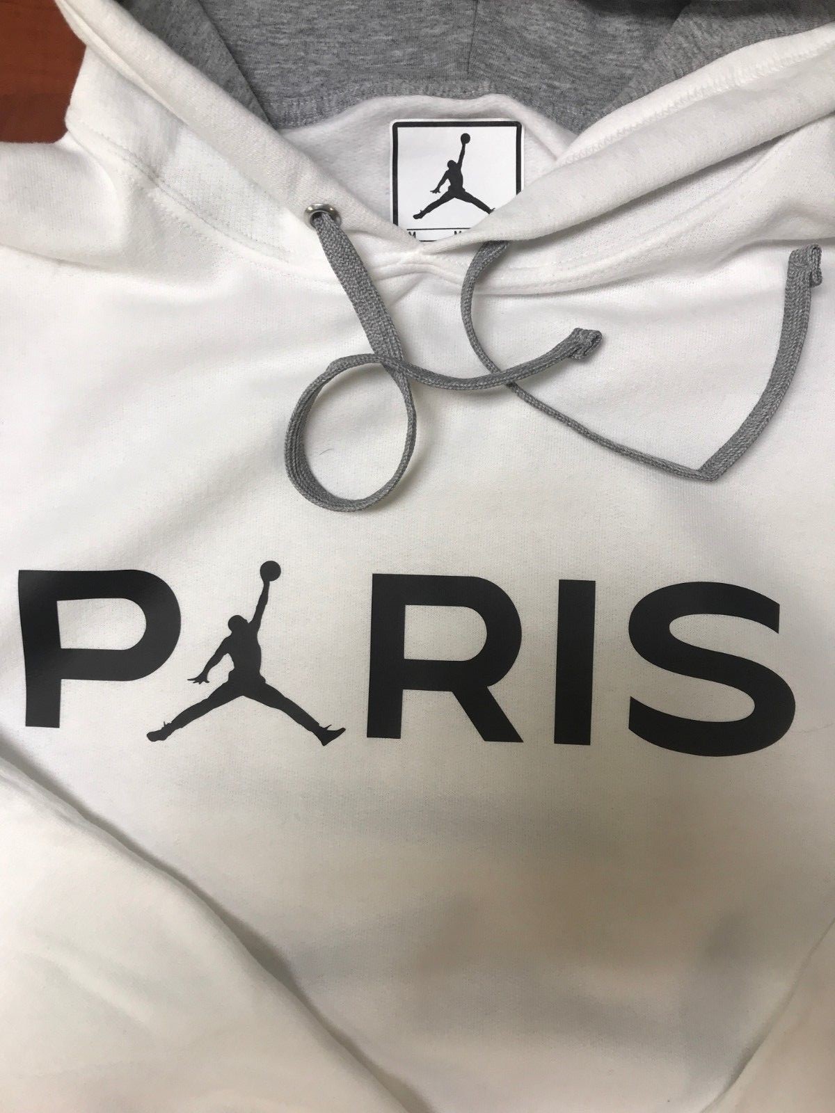 JORDAN JUMPMAN PARIS SAINT GERMAIN PSG Pullover Hoodie Sweatshirt White SM-2XL