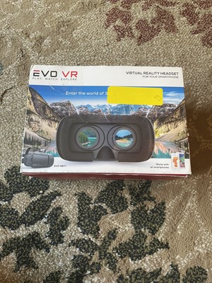 EVO VR - Virtual Reality Headset for All Smartphones - IOS & Android - Black(9A)