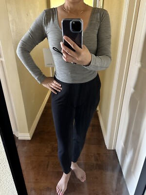 New W Tag Lululemon Align Long Sleeve Top Short In  Heathered Rover Brown - Sz 6