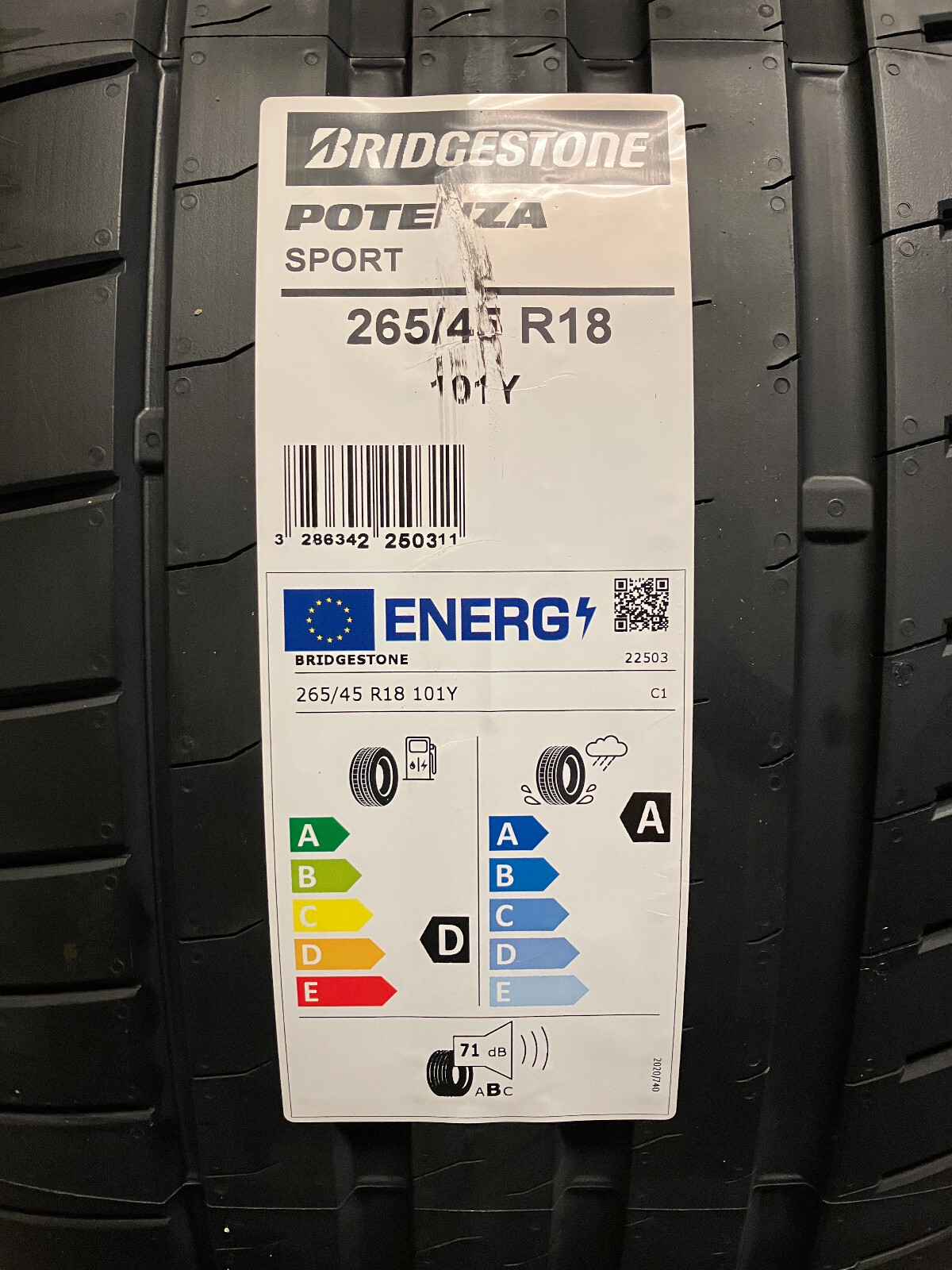 2 New 265/45R18 Bridgestone Potenza Sport Summer Tires 2 New 265/45R18 Bridgestone Potenza Sport Summer Tires