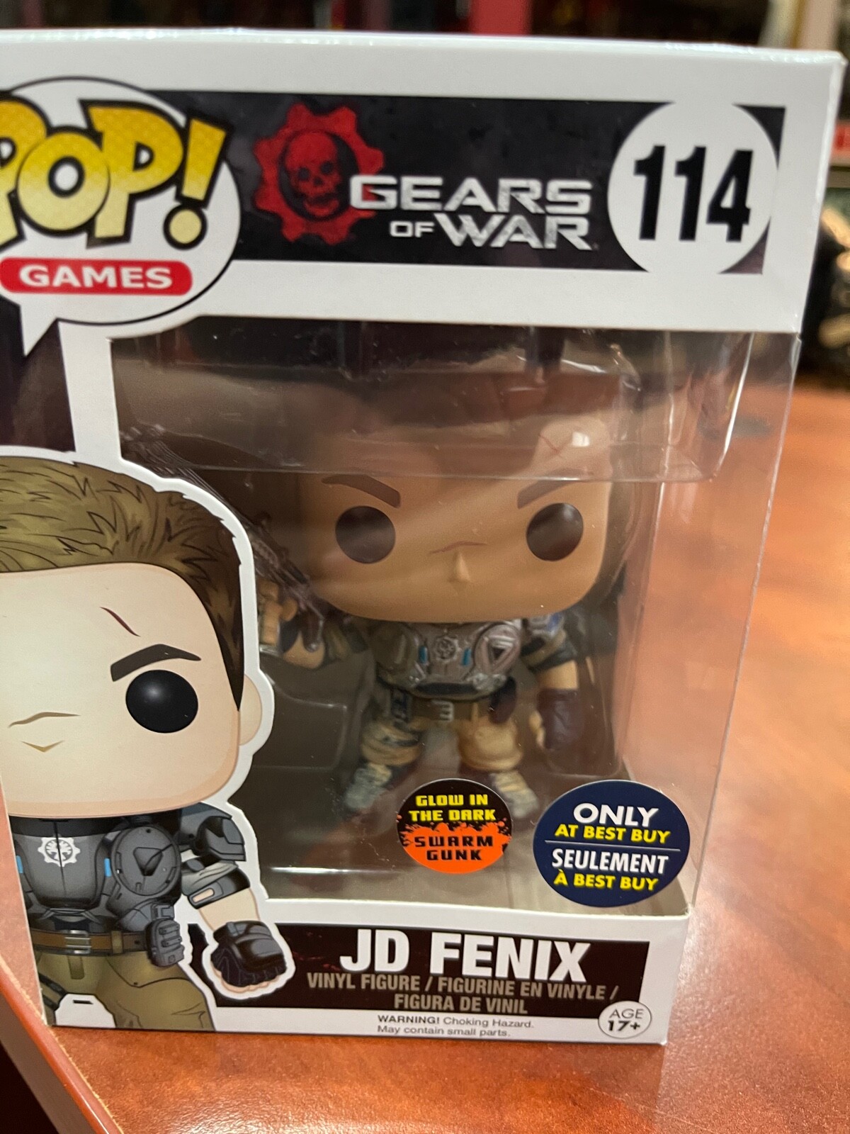 Funko Pop Gears of War JD Fenix #114 GITD Swarm Gunk Best