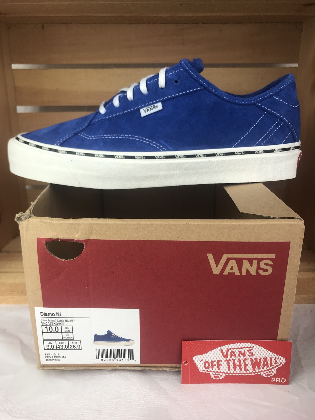 VANS Diamo Ni New Issue Lapis Blue True White Mens Sz 10 Womens 11.5  VN0A3TKDVOF: купить с доставкой из США, цена 8 201 руб - (363010937983)