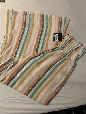 america and beyond ladies atlantis glaze trouser cover up pants sz medium