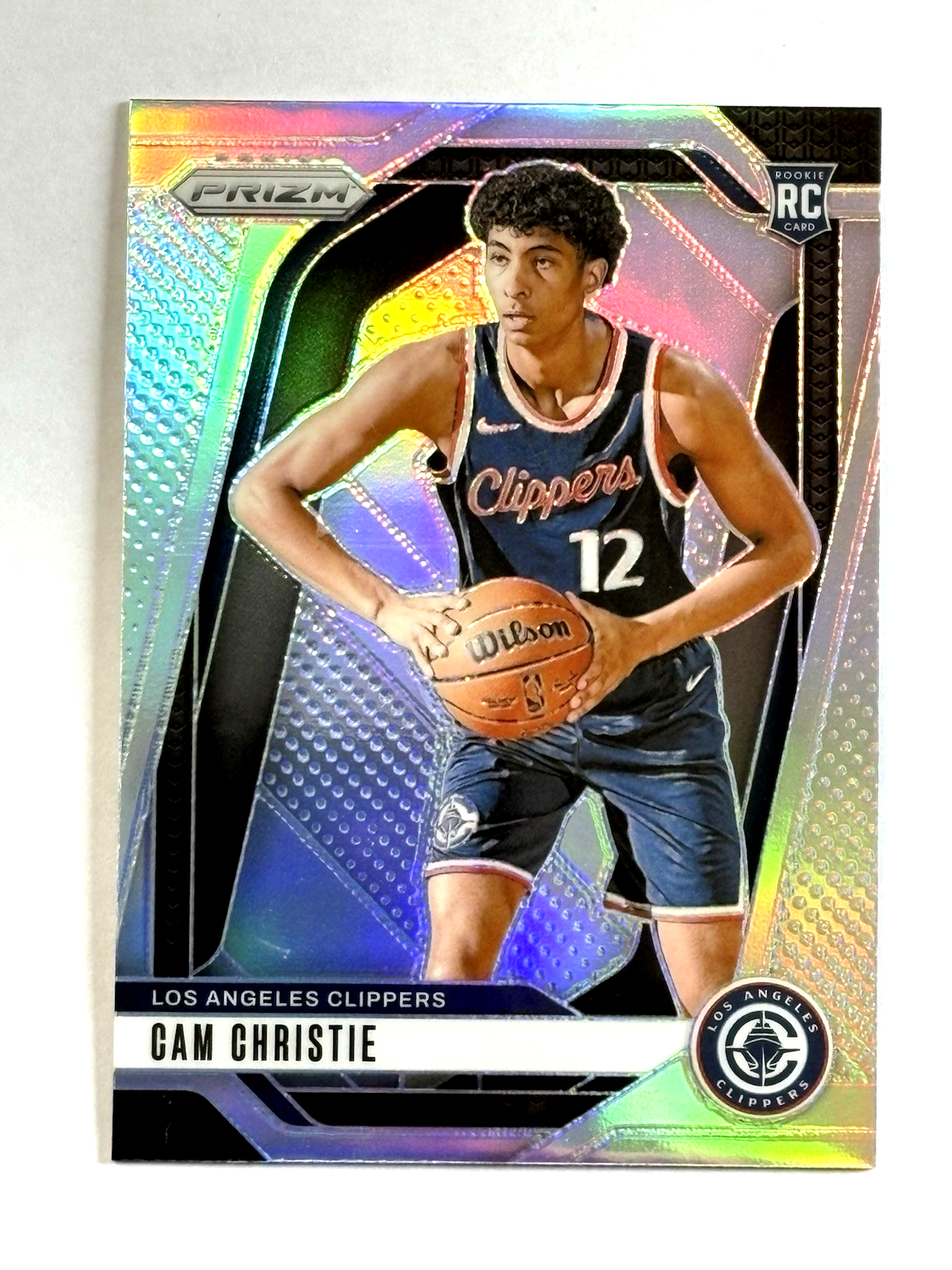 2024-25 NBA Prizm Cam Christie Silver Prizm Rookie Card #242