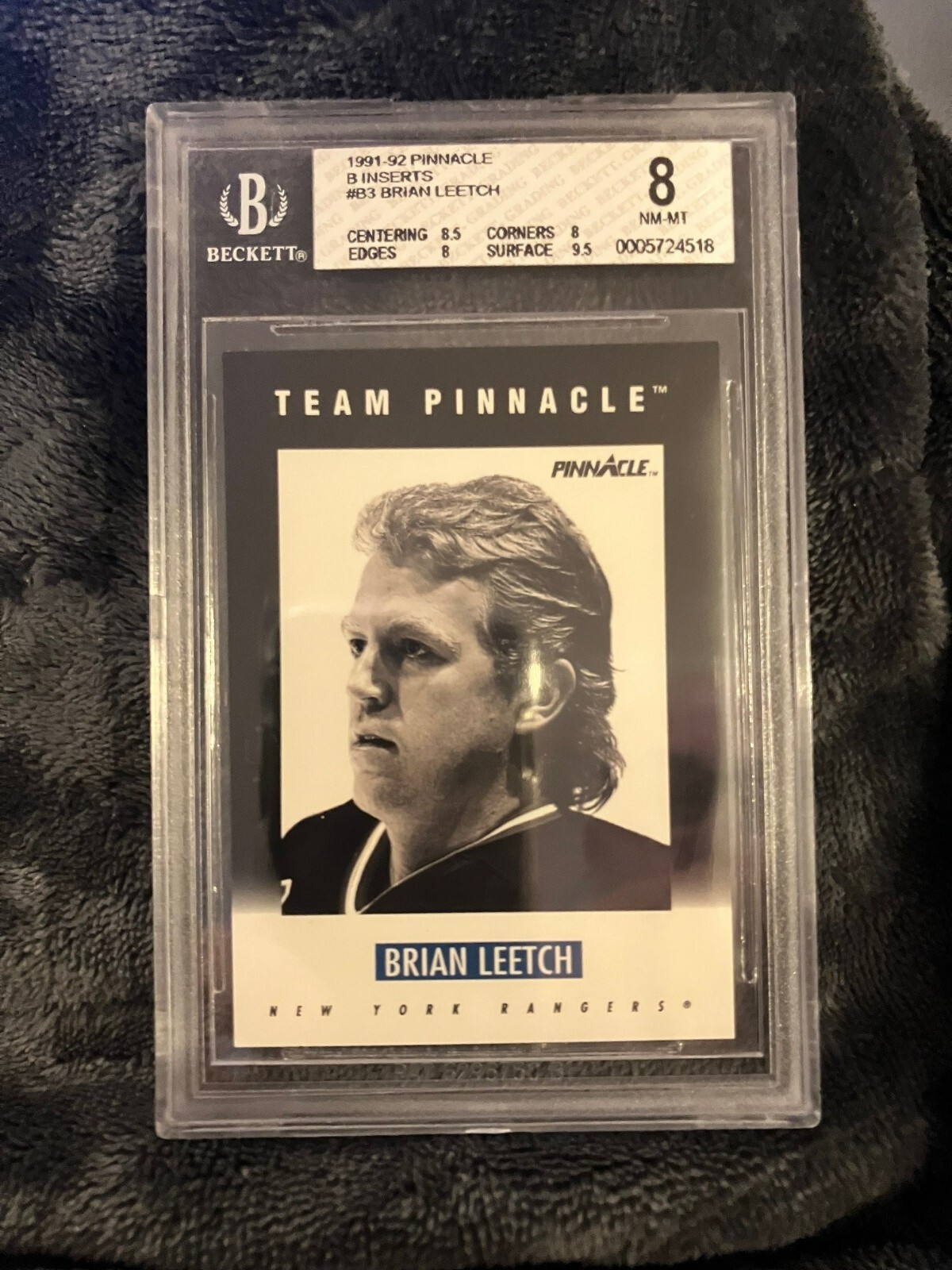1991-92 Pinnacle B Brian Leetch BGS 8 | eBay