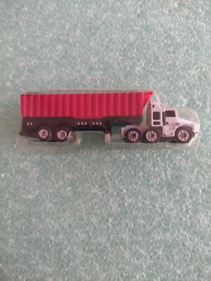 NEW 3'' N SCALE SLEEPER CAB BIG RIG SEMI TRUCK DUMP TRAILER MICRO MACHINES SIZE