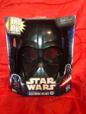 Star Wars Darth Vader Hasbro electronic helmet new in box.