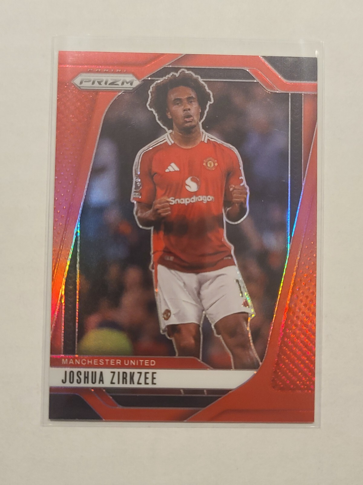 2024-25 Prizm Premier League Joshua Zirkzee #128 Red Prizm 177/199