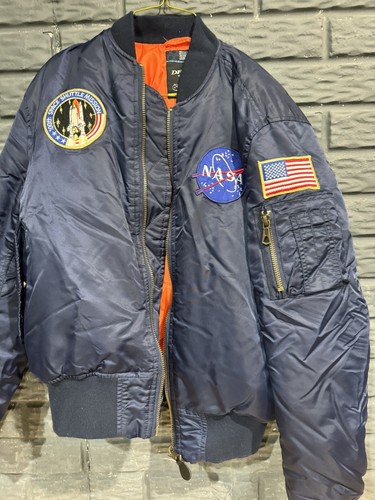 DFL Fashion NASA Bomber Jacket Size Medium | eBay