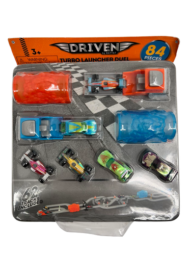 DRIVEN by Battat – Pocket Turbo Launcher Race Track Playset