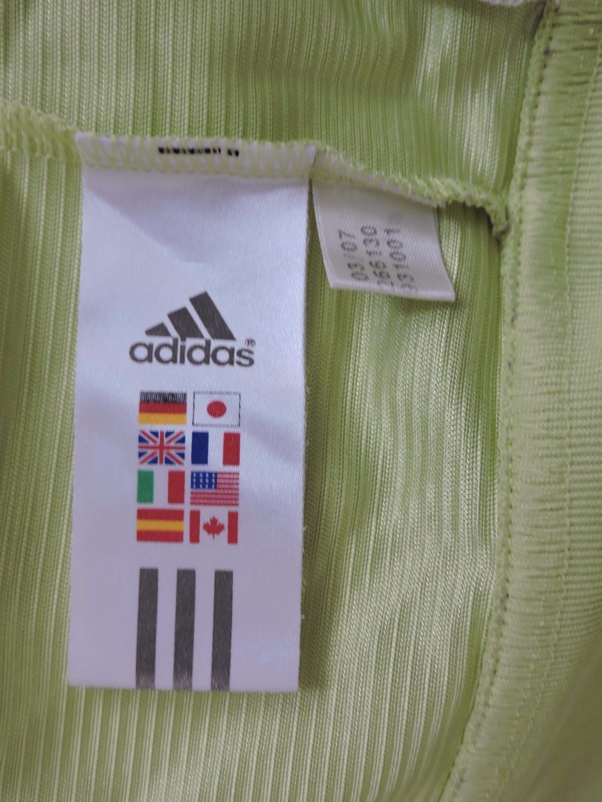 Adidas Lime Green Blue Athletic Jacket Girls S Full Zip Sports Practice LS EUC