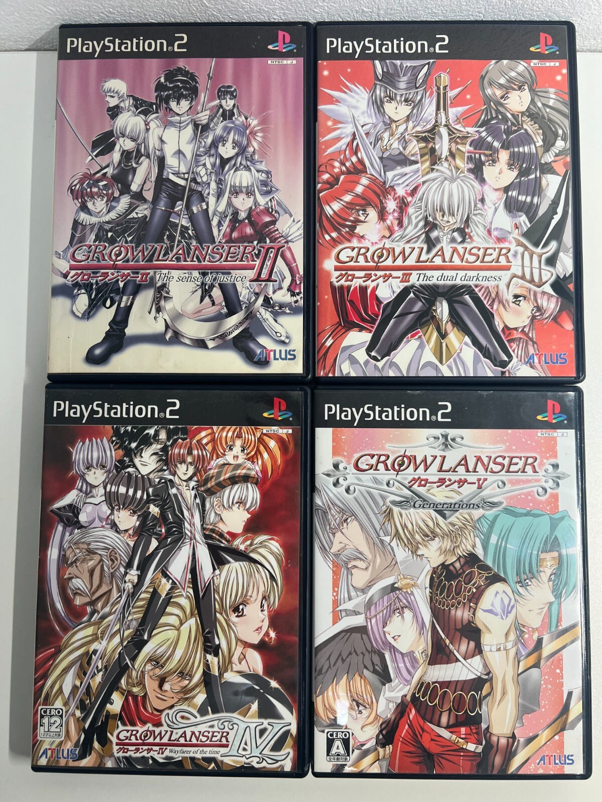 Sony PlayStation2 PS2 GrowLanser 2 3 4 5 Atlus Used Japan