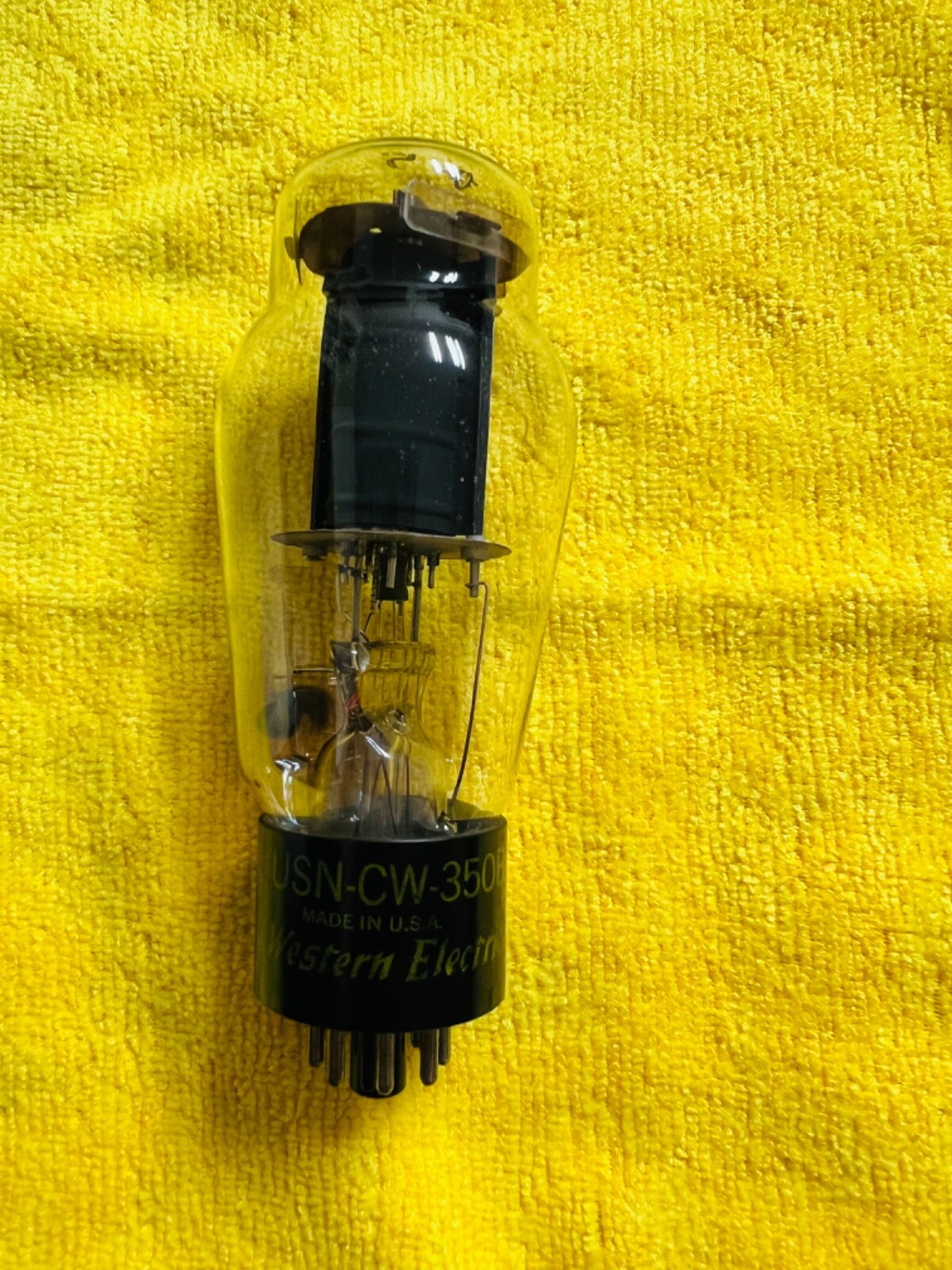 Western Electric JAN CW350A WE軍用 真空管 元箱 ソケット付きペア 