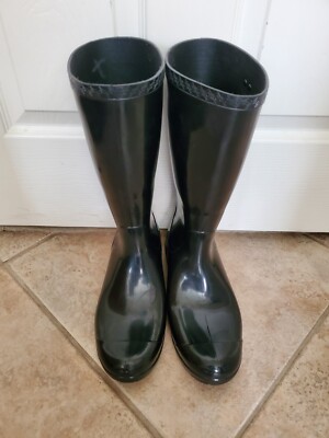 (NEW)UGG Women's Shaye Tall Rain Boots/Sheepskin Insole Lining Size 10