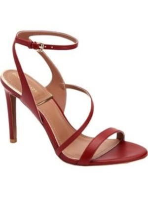 

Женские темно-бордовые кожаные сандалии BCBG MAXAZRIA Amilia на шпильке с пяткой на пятке, 7,5 м, Maroon, AZ179