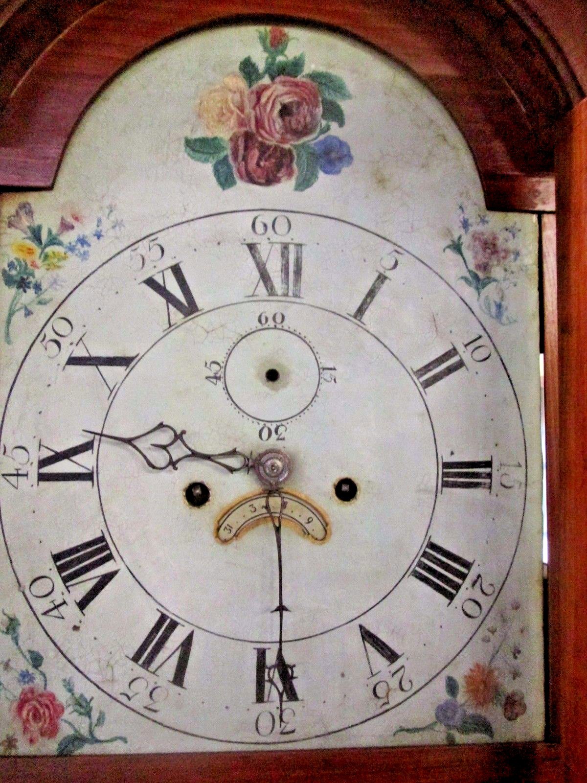 ANTIQUE MASS. AMERICAN TALL CASE GRANDFATHER 91