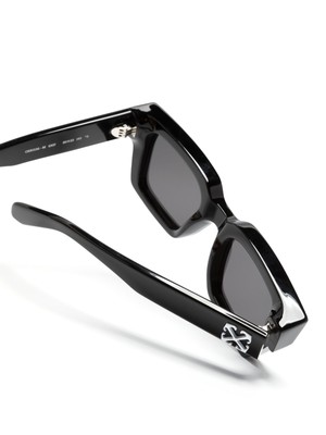 Pre-owned Off-white Oeri126s24pla0011007 Virgil Black Dark Grey Sunglasses In Gray