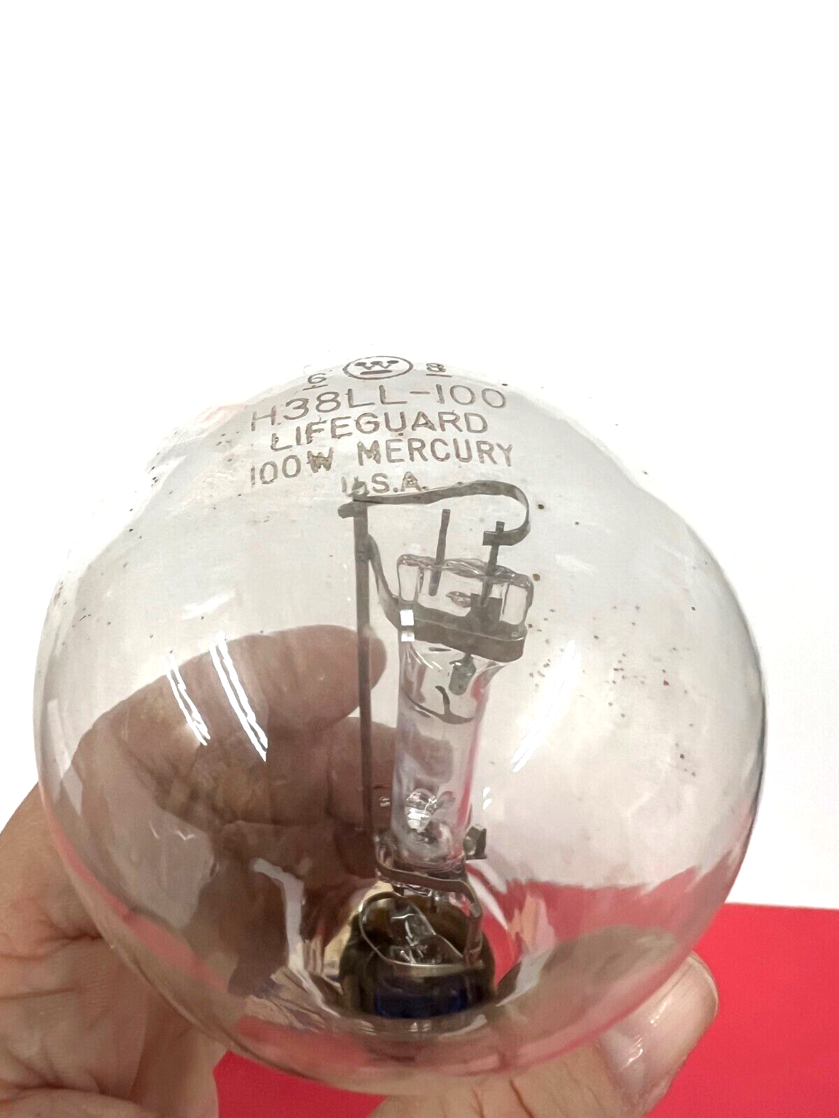 H38LL-100 A23 100W Clear Mercury Vapor Lifeguard Weather Duty Light Bulb 366799