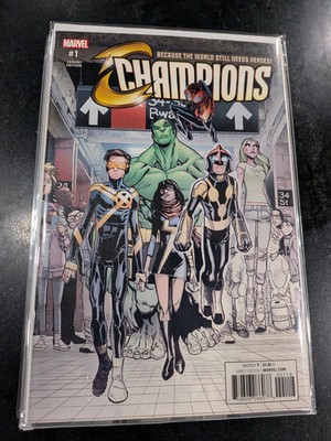 Champions #1 2016 Humberto Ramos Midnight Party Variant Marvel Comics