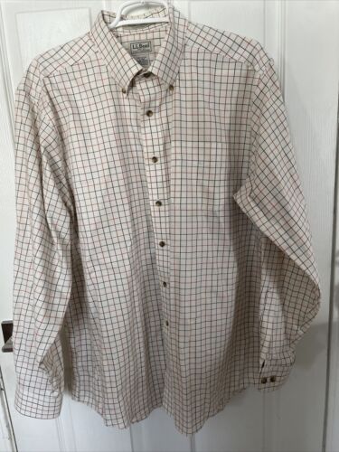 LL Bean Mens Button Down Shirt L #269337 Wrinkle Resistance LL Bean Mens Button Down Shirt L #269337 Wrinkle Resistance