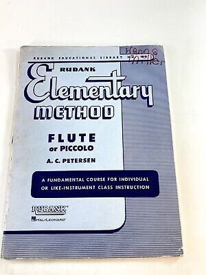 Hal Leonard Rubank Intermediate Method Lesson Book For Flute Or Piccolo