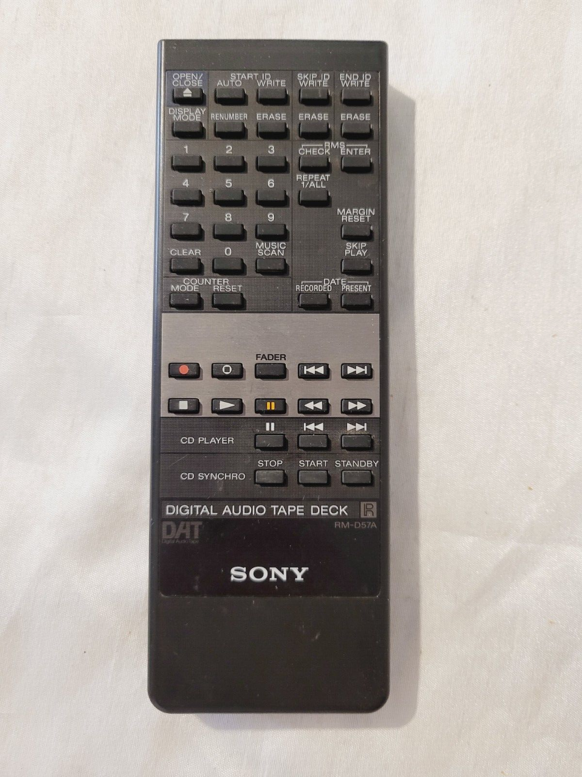 その他 DTC-59ES SONY DAT & RM-D57A Sony DAT Deck Remote RM-D57A For DTC-57ES/DTC-59ES Fully
