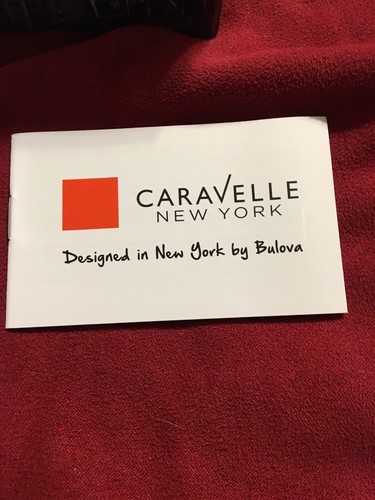 CARAVELLE NEW YORK WATCH GIFT BOX ONLY & WARRANTY CARD