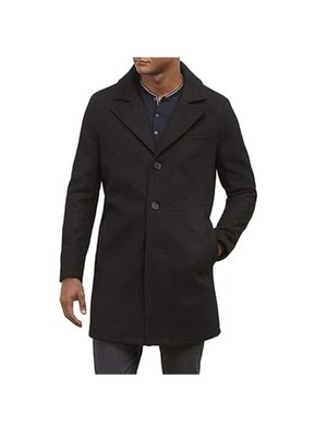 

KENNETH COLE NEW YORK Мужская Черная Куртка Бушлат, Черный, 446KM676