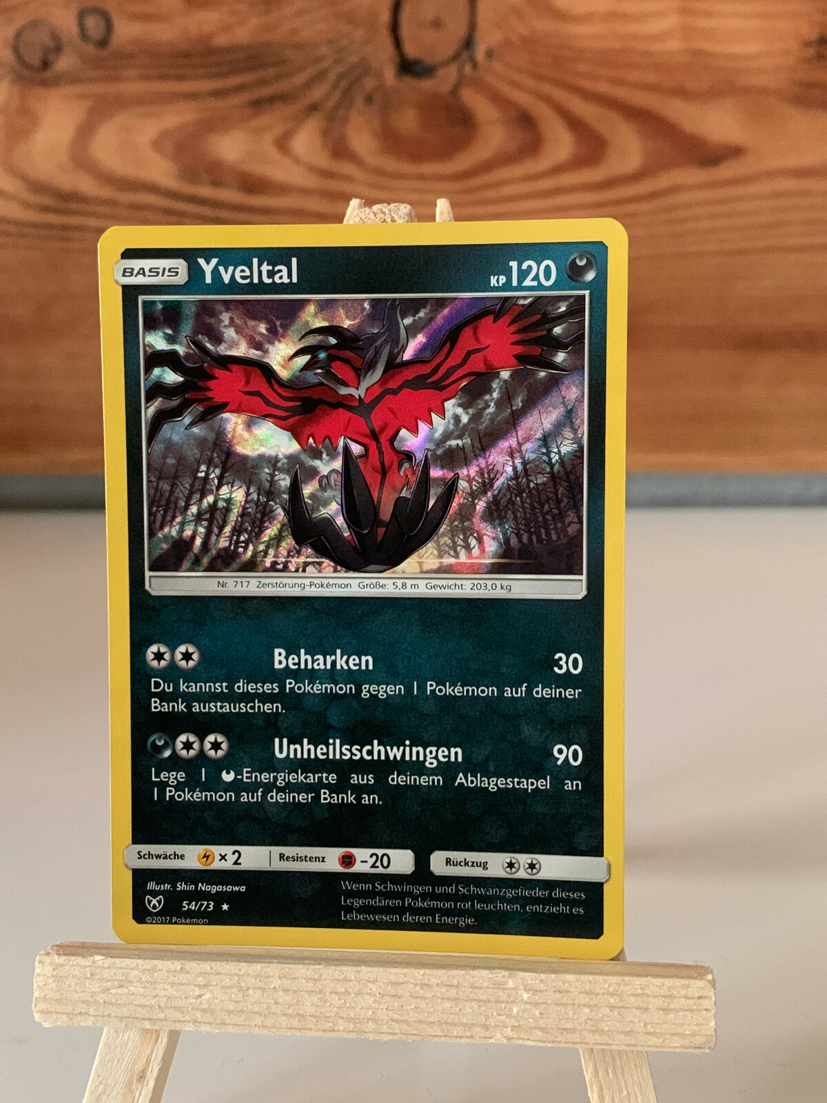 Pokemon Karte Yveltal 5473 Holo Schimmernde Legenden Boosterfrisch 2017 deutsch