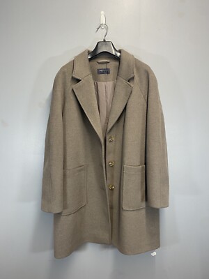 M&S Classic Overcoat Mocha Brown New Without Tags Size 22