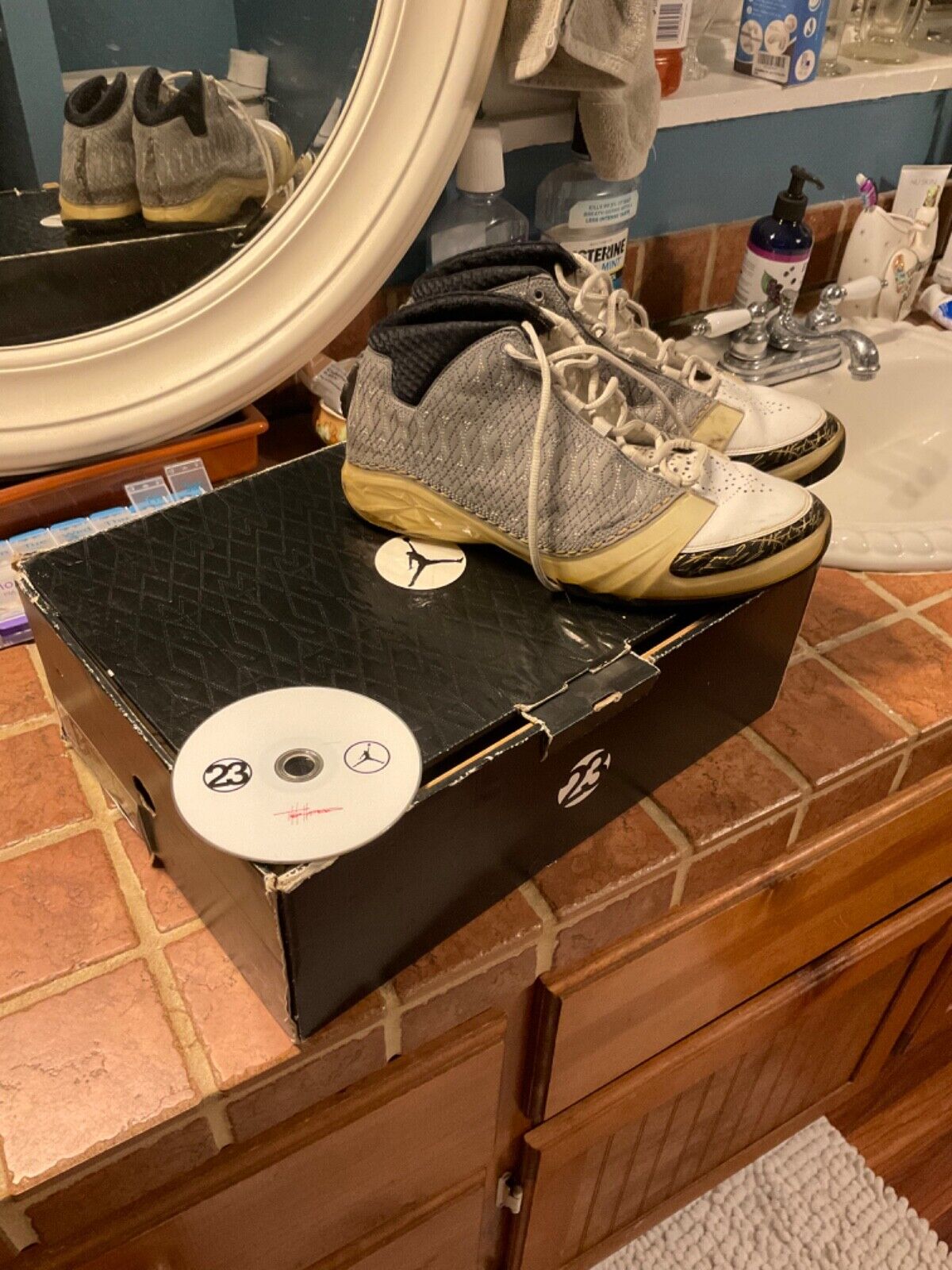Air Jordan 23 XX3 White Stealth Black Metal Gold CD/DVD Air Jordan 23 XX3 White Stealth Black Metal Gold CD/DVD