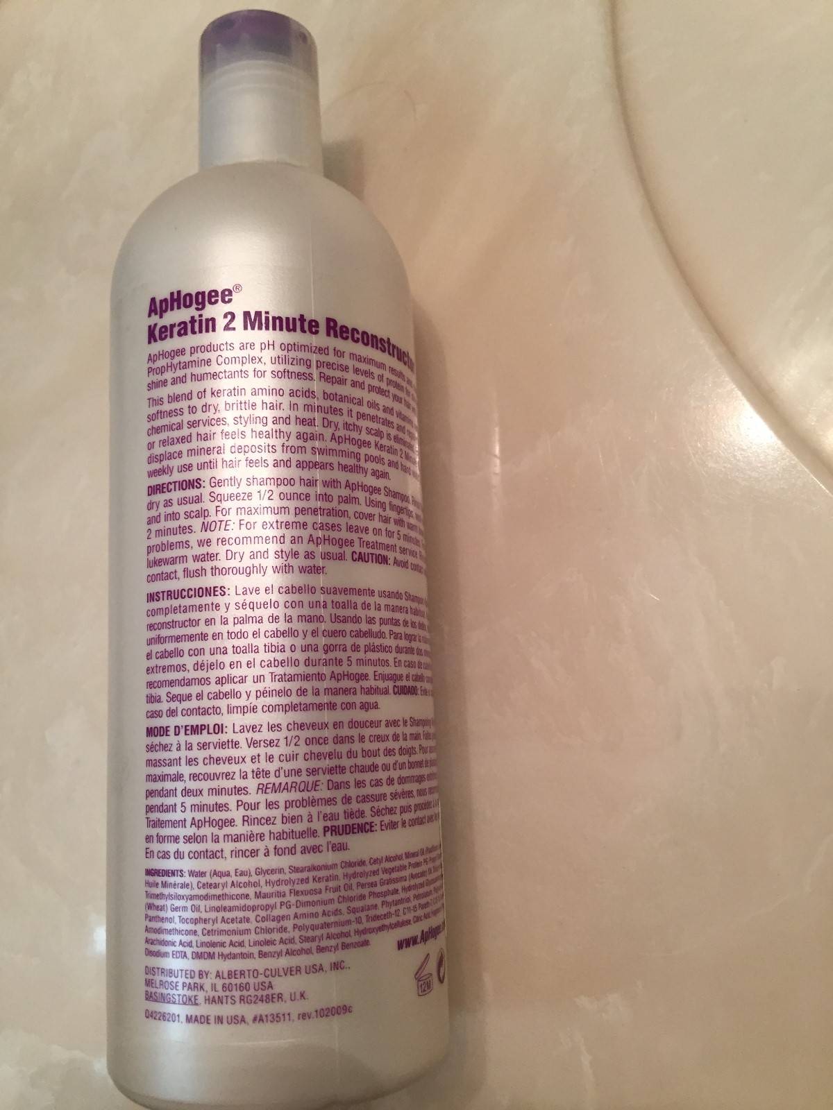 Aphogee Keratin Hair Reconstructor, 16 oz. New