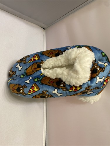 Boys Slipper Socks Scooby Doo Fuzzy Babba Kids Shoe Size New
