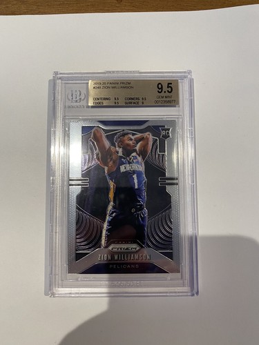 2019-20 Panini Prizm Zion Williamson Base Rookie BGS 9.5 GEM