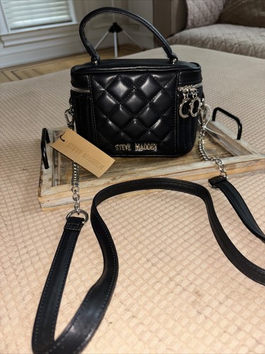 【Steve Madden】 Quincyy クレセントショルダーバッグ ブラック CURTIS Black Women's Shoulder Strap Crossbody Handbag