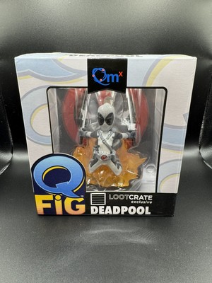 Qmx Q-Fig White Deadpool X-Force Lootcrate Exclusive Variant Figurine