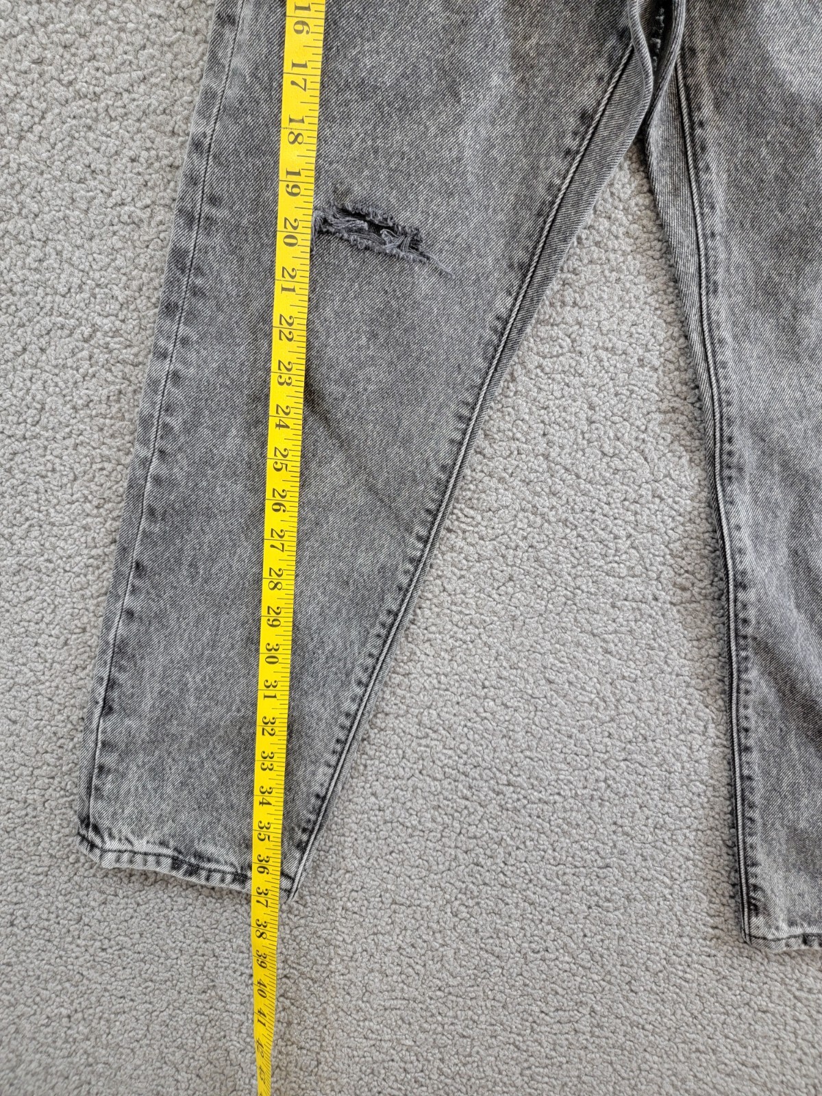 Levi's 501® Cropped Straight-Leg High Rise Jeans Women's 24 x 26 Sophisticated - Picture 9 of 16