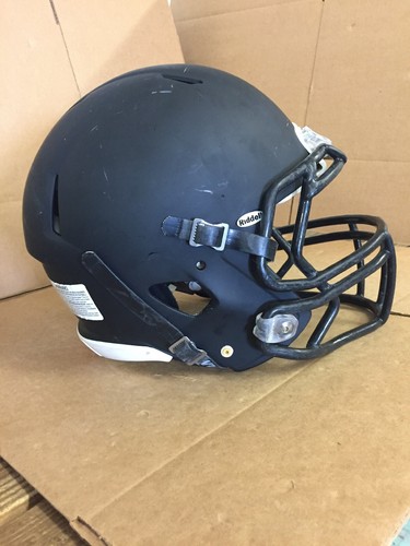 USED RIDDELL SPEED FOOTBALL HELMET - MEDIUM - FLAT BLACK