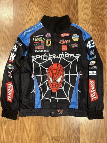 New Spider-Man 3 Design Windbreaker Jacket XL NASCAR Petty Racing