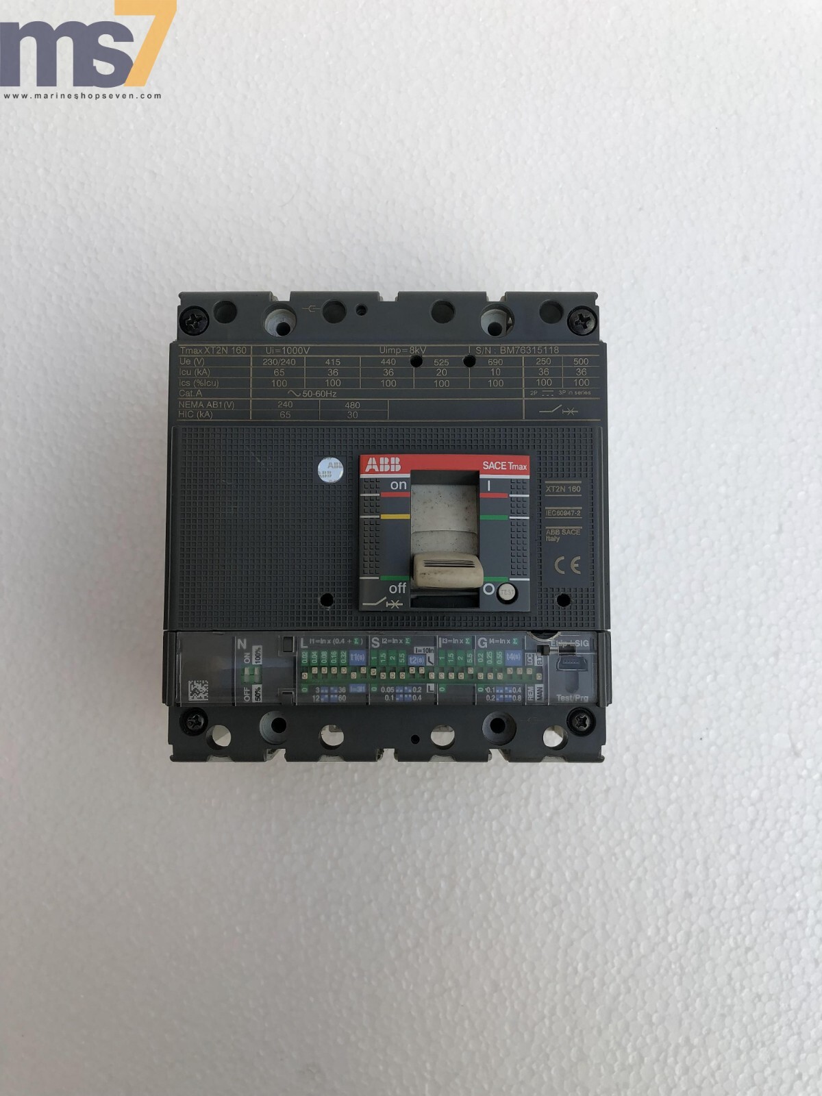 ABB SACE Tmax XT2N 160 MOLDED CASE CIRCUIT BREAKER 4 POLE